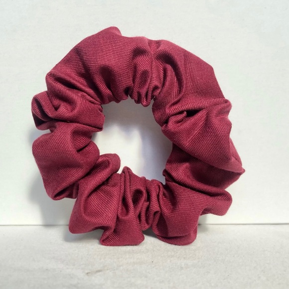 2 Scrunchies, Burgundy & Sunbleached Leaves, Hair Accessories - Picture 3 of 4